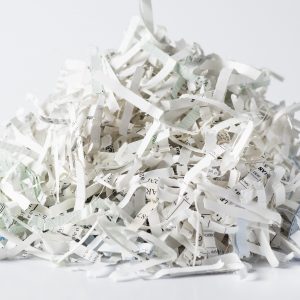 pile of shredded paper